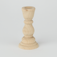 Natural Wood Carved Candle Holder – Raw and Minimalist Charm