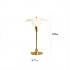 Tinted Glass Table Lamp