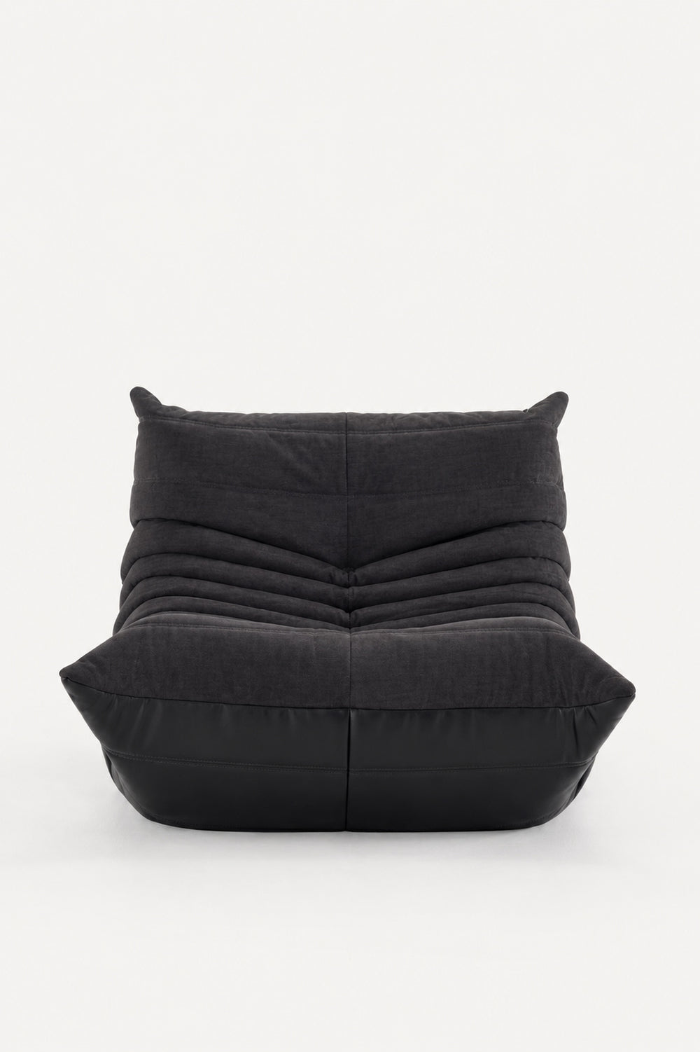 Leather & Linen Relax Armchair – Midnight