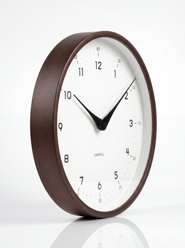 Round Wood-Effect Wall Clock Arlo