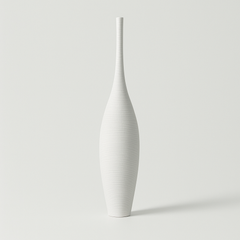 Slender Sculptural Vase – Modern Ceramic Black or White